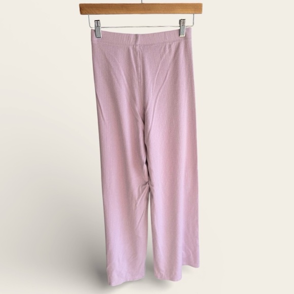 Victoria’s Secret Ribbed Pajama Pants XS Short Lilac Button Front Sleepwear - Picture 5 of 5